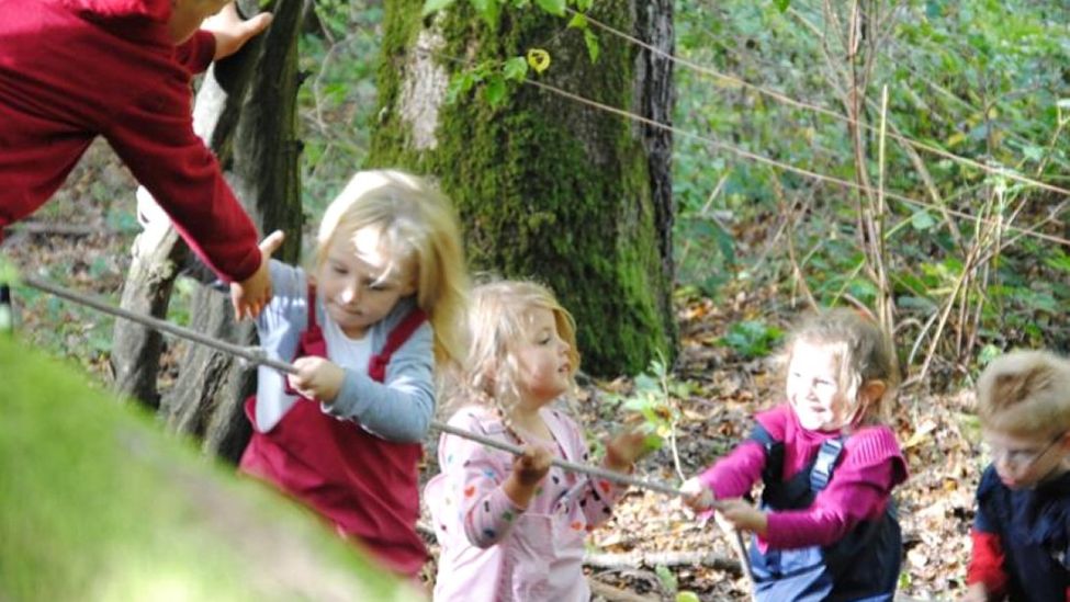 Spielende Kinder in der Kita Dörnberg